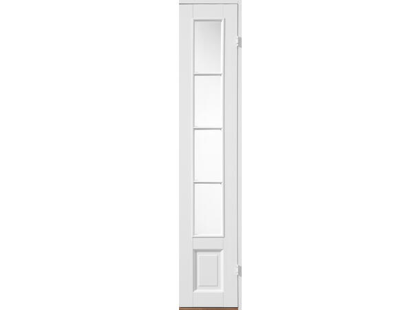 Harald Glass Hvit - Sidefelt Dørblad - NCS S 0502-Y - 2x4 ruter